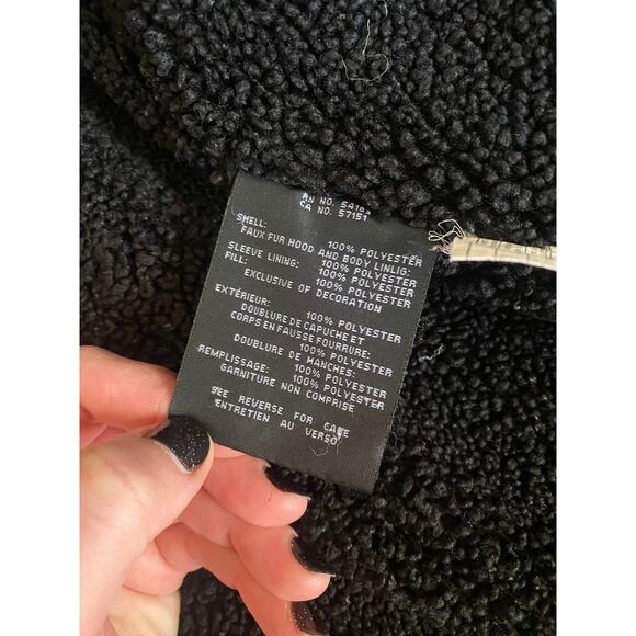 Cole Haan black quilted hooded winter jacket - Picture 5 of 6